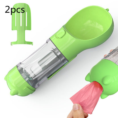 3-in-1 Portable Dog Water Bottle with Feeder