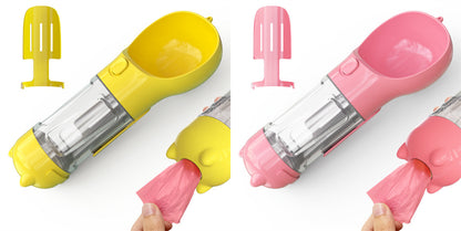 3-in-1 Portable Dog Water Bottle with Feeder