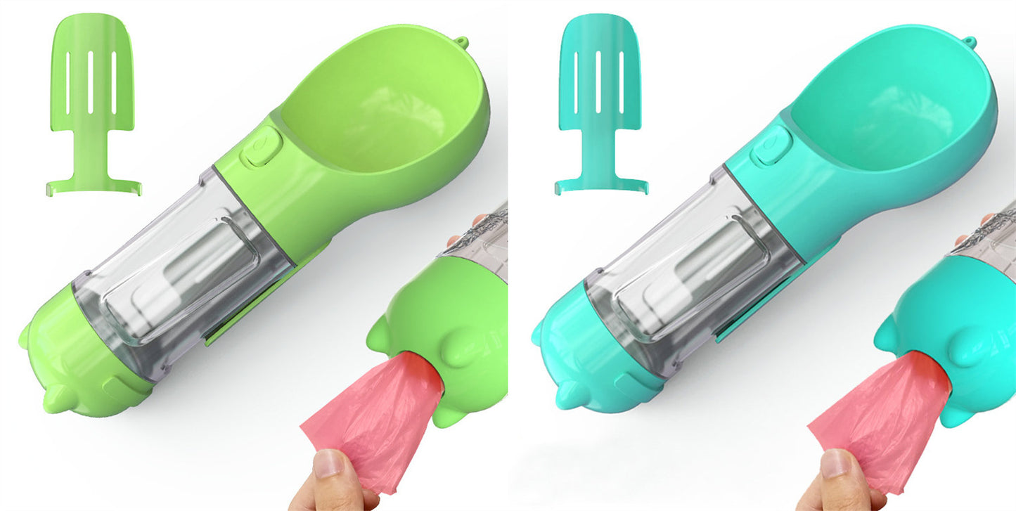 3-in-1 Portable Dog Water Bottle with Feeder