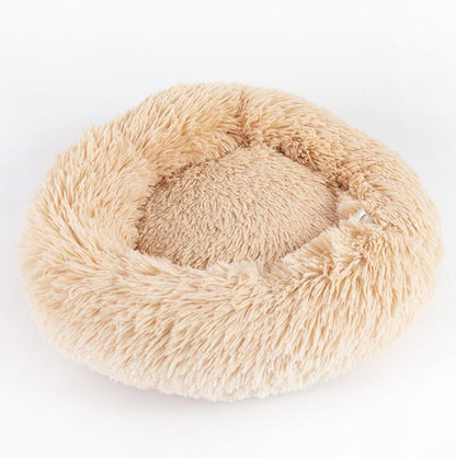 Small Pet Round Plush Dog Bed