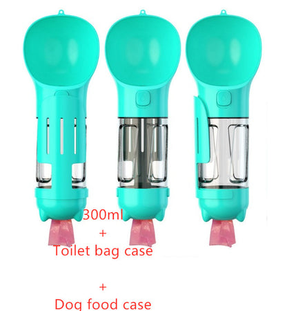 3-in-1 Portable Dog Water Bottle with Feeder