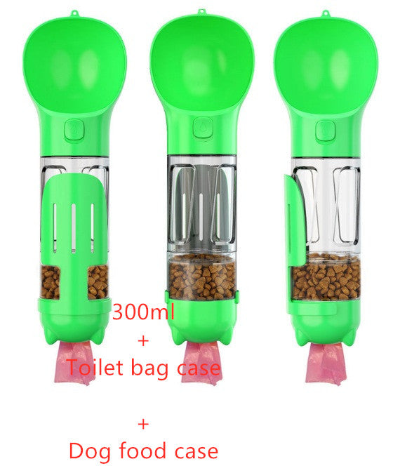 3-in-1 Portable Dog Water Bottle with Feeder