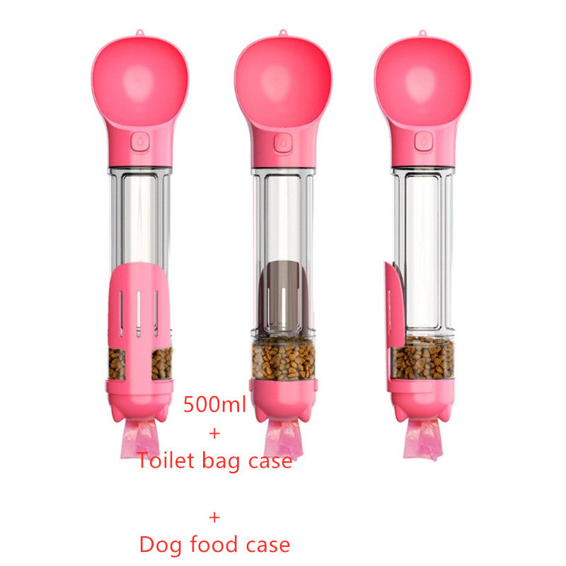 3-in-1 Portable Dog Water Bottle with Feeder