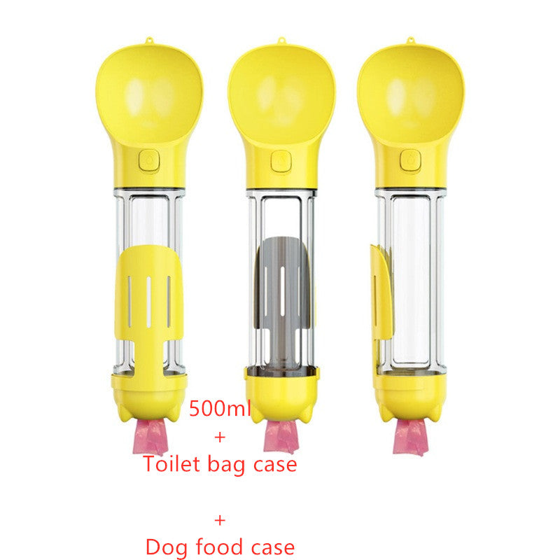 3-in-1 Portable Dog Water Bottle with Feeder