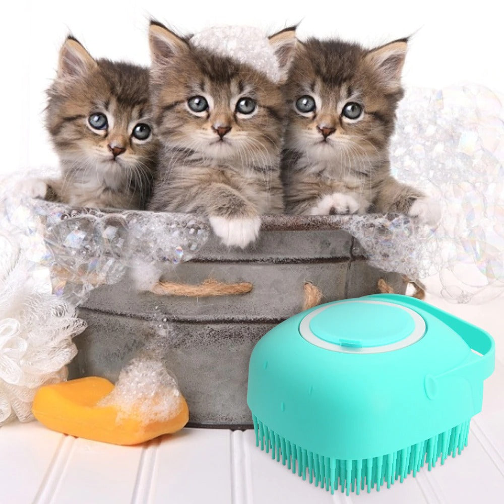 Pet Shampoo & Massage Brush