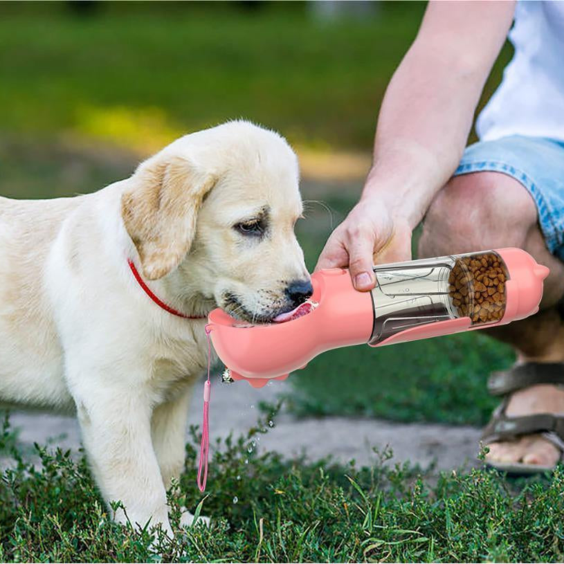 3-in-1 Portable Dog Water Bottle with Feeder