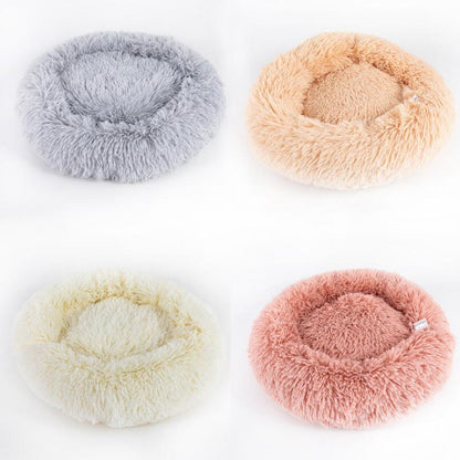 Small Pet Round Plush Dog Bed