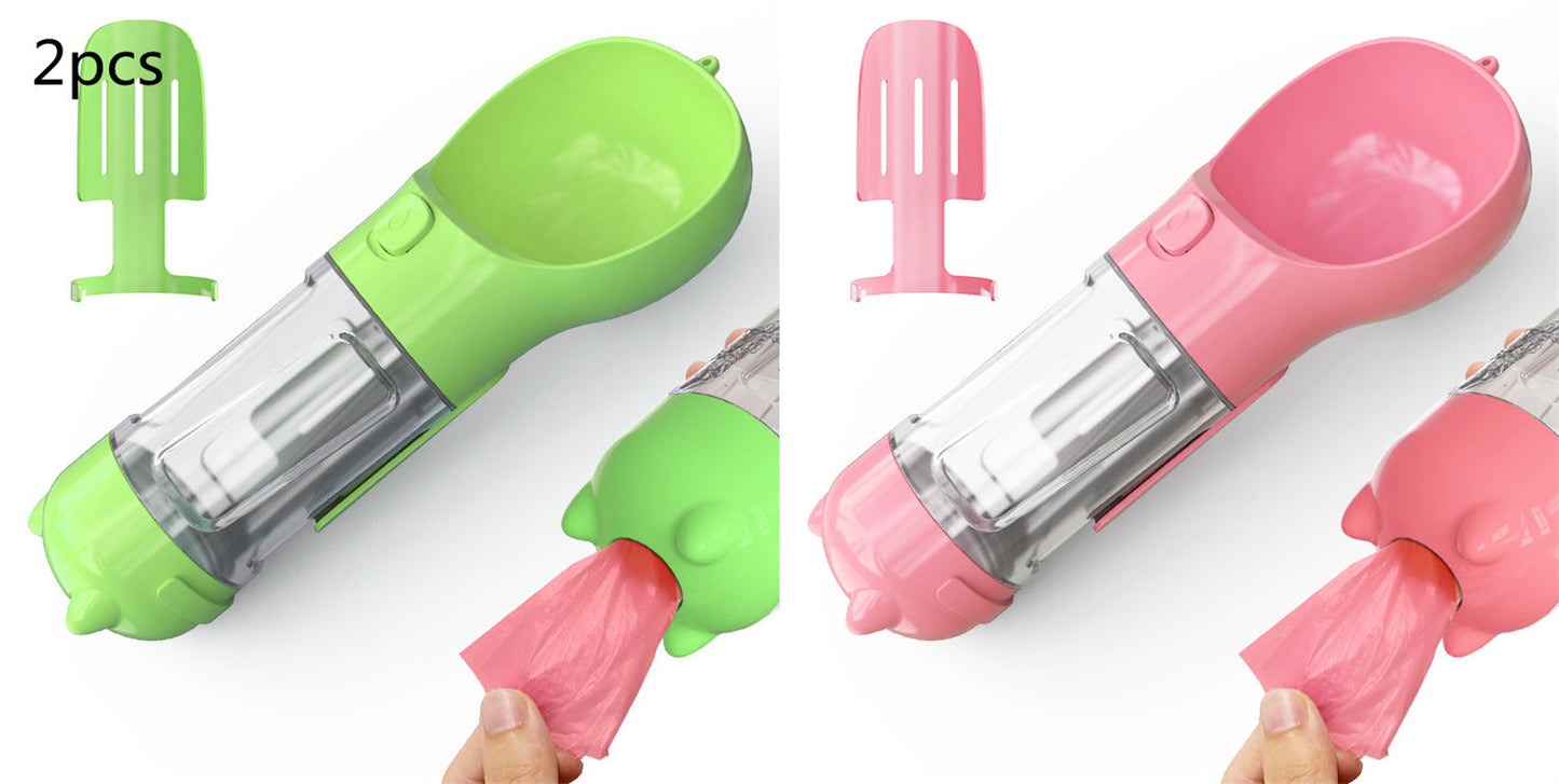 3-in-1 Portable Dog Water Bottle with Feeder