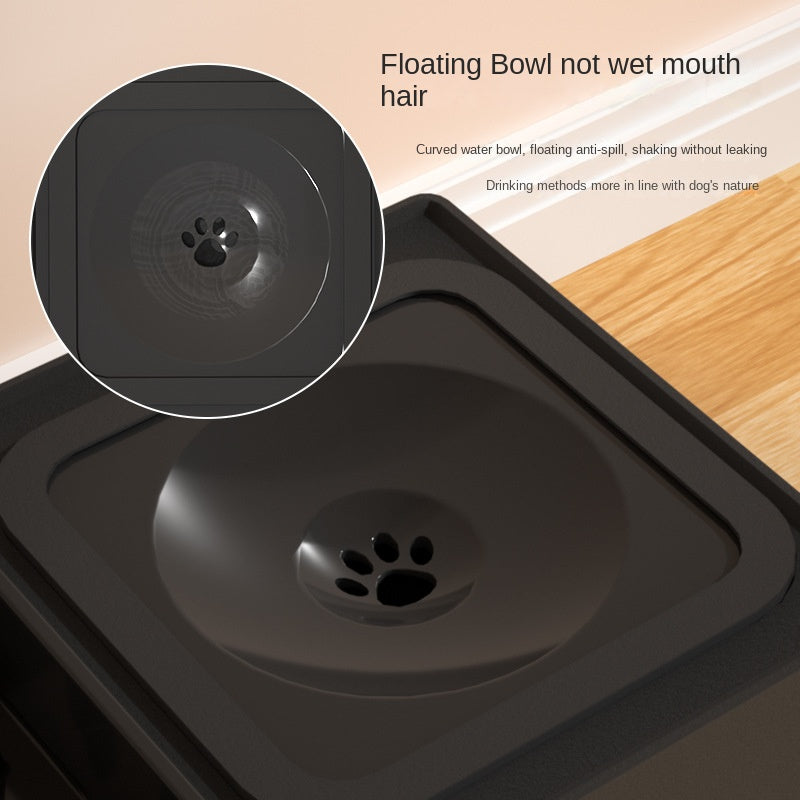 Adjustable Elevated Dog Double Bowls