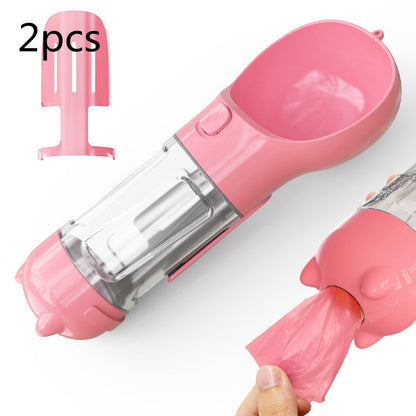 3-in-1 Portable Dog Water Bottle with Feeder