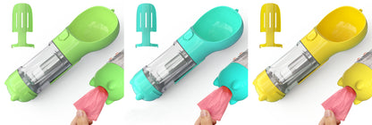 3-in-1 Portable Dog Water Bottle with Feeder