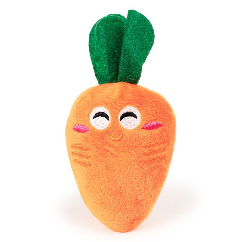 Carrot Plush Dog & Cat Chew Toy