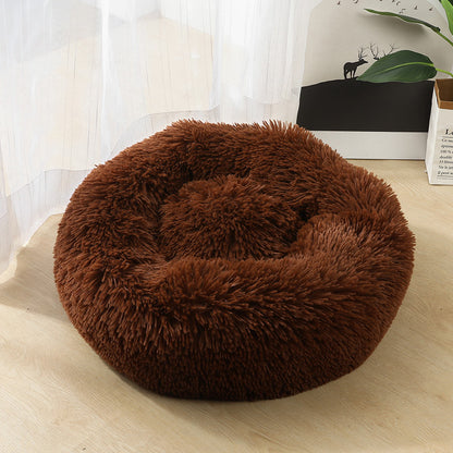Small Pet Round Plush Dog Bed