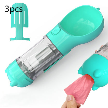 3-in-1 Portable Dog Water Bottle with Feeder
