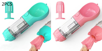 3-in-1 Portable Dog Water Bottle with Feeder