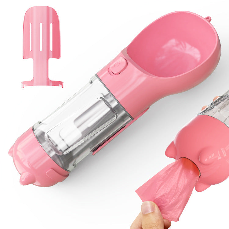 3-in-1 Portable Dog Water Bottle with Feeder