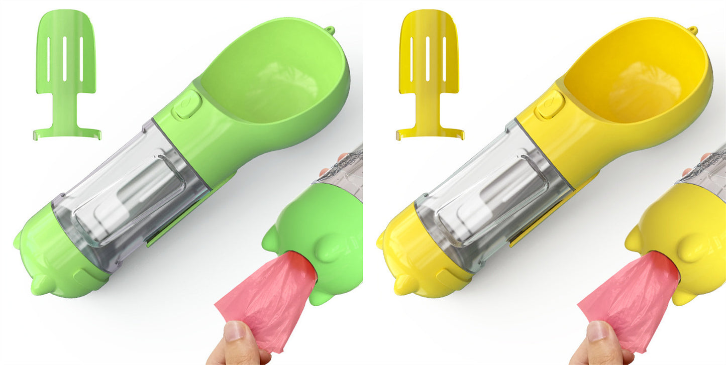 3-in-1 Portable Dog Water Bottle with Feeder