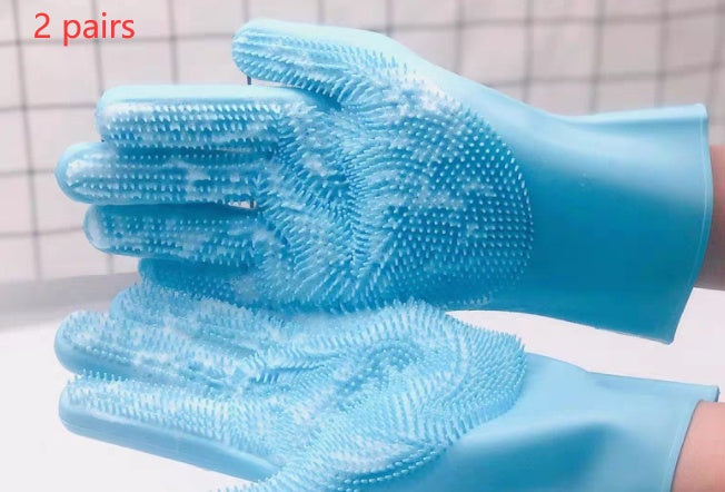 Silicone Pet Grooming Glove Brush
