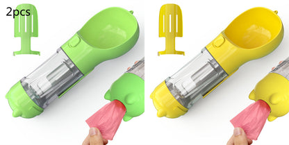3-in-1 Portable Dog Water Bottle with Feeder