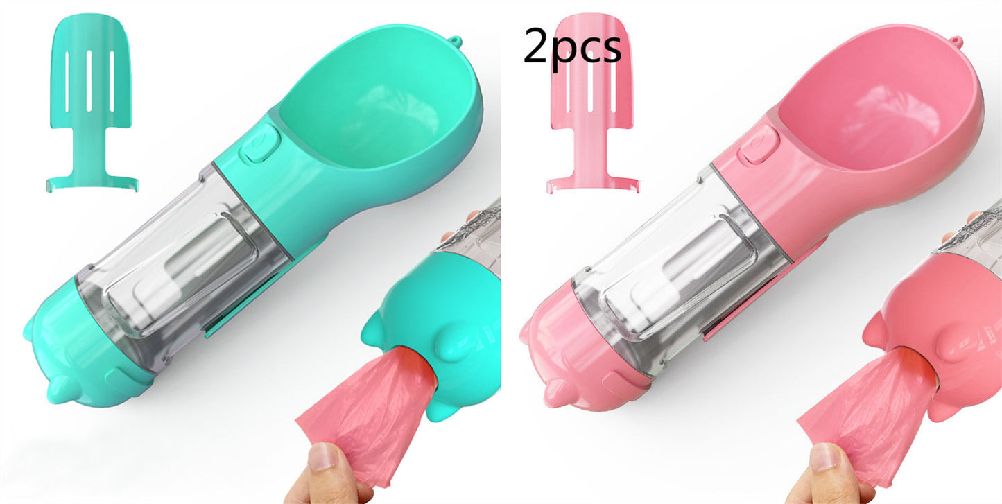 3-in-1 Portable Dog Water Bottle with Feeder