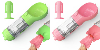 3-in-1 Portable Dog Water Bottle with Feeder