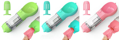 3-in-1 Portable Dog Water Bottle with Feeder