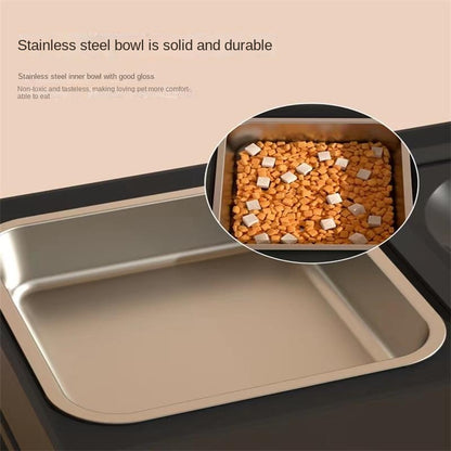 Adjustable Elevated Dog Double Bowls