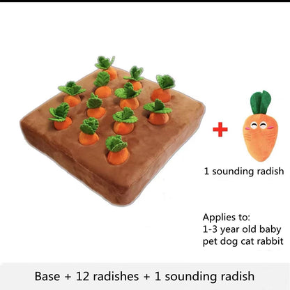 Carrot Plush Dog & Cat Chew Toy