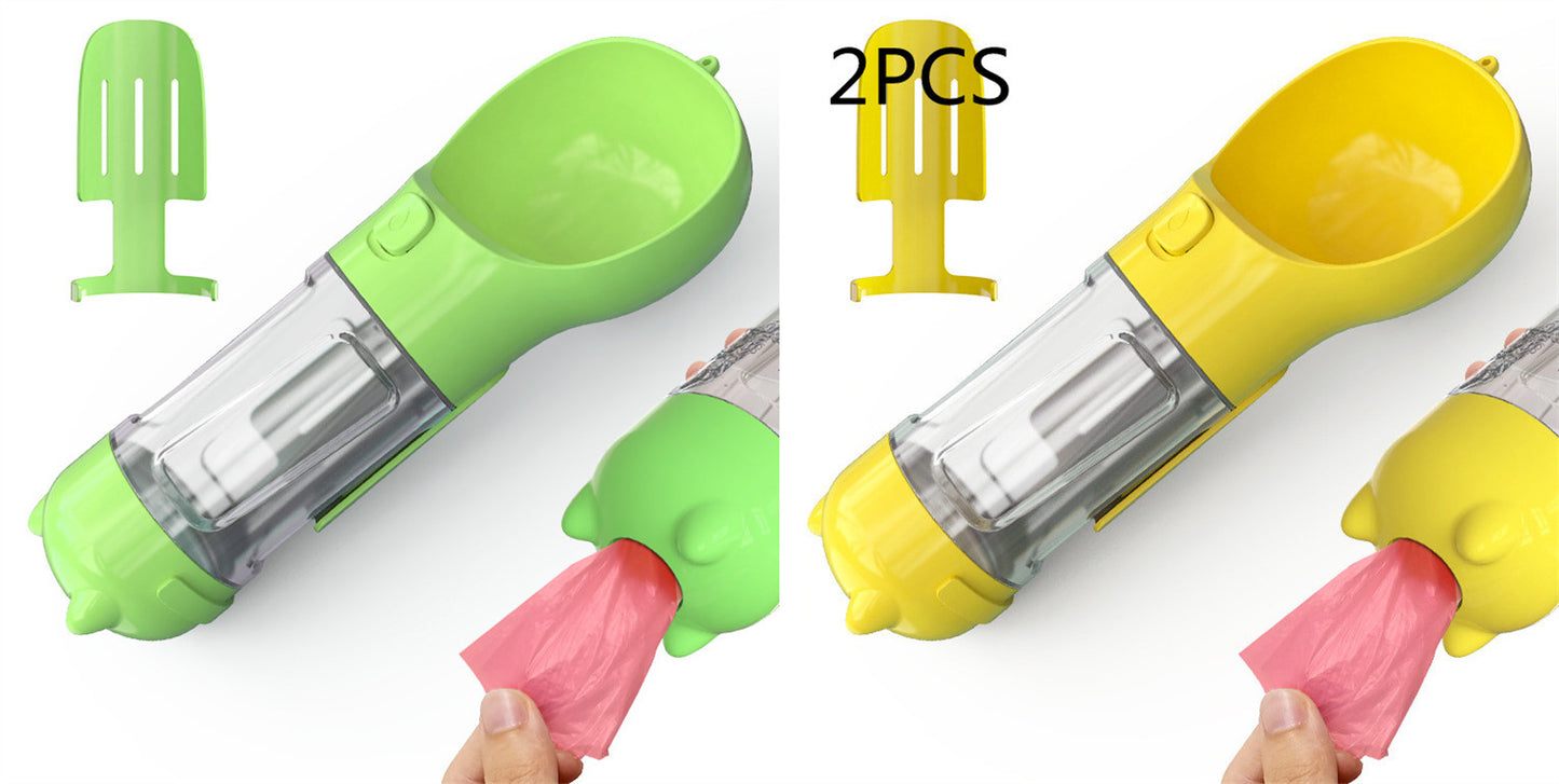 3-in-1 Portable Dog Water Bottle with Feeder