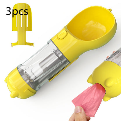 3-in-1 Portable Dog Water Bottle with Feeder