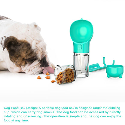 3-in-1 Portable Dog Water Bottle with Feeder