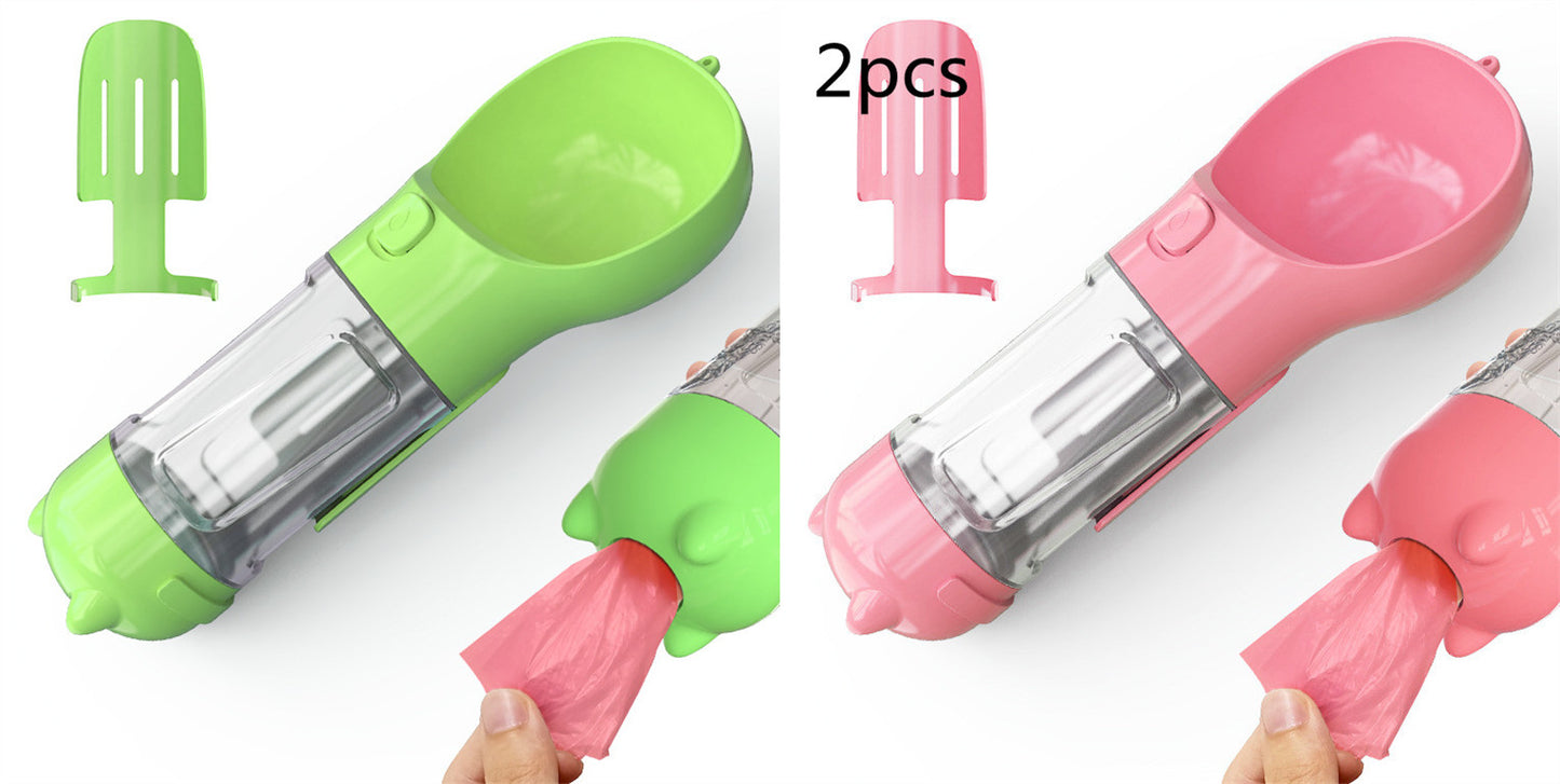 3-in-1 Portable Dog Water Bottle with Feeder