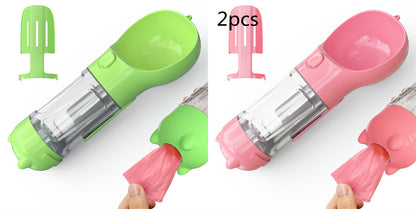 3-in-1 Portable Dog Water Bottle with Feeder