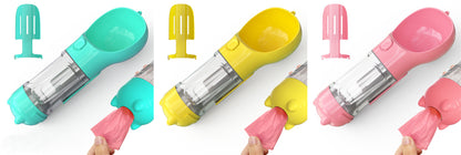 3-in-1 Portable Dog Water Bottle with Feeder